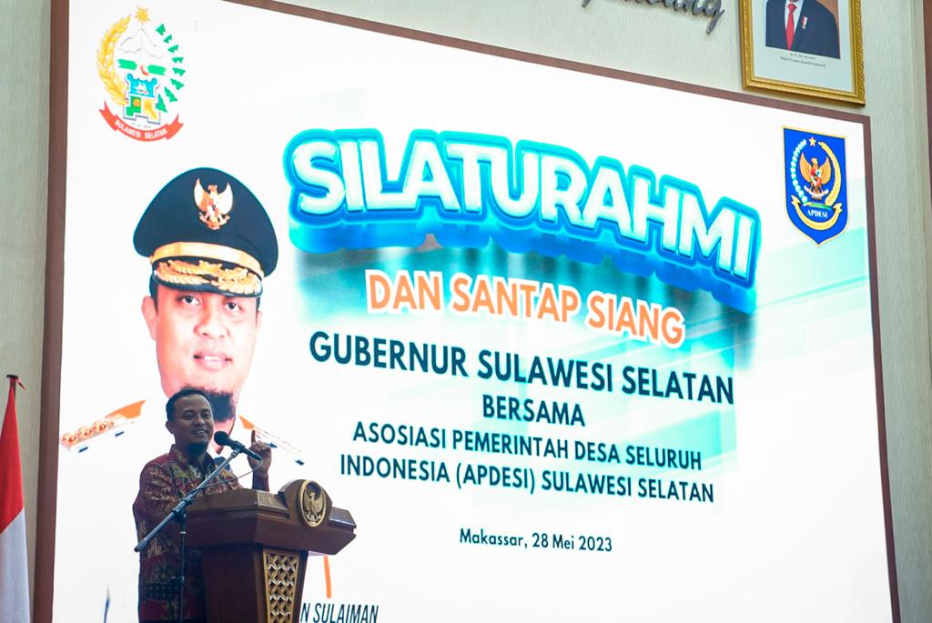  Gubernur Sulsel Silaturahmi Bersama APDESI