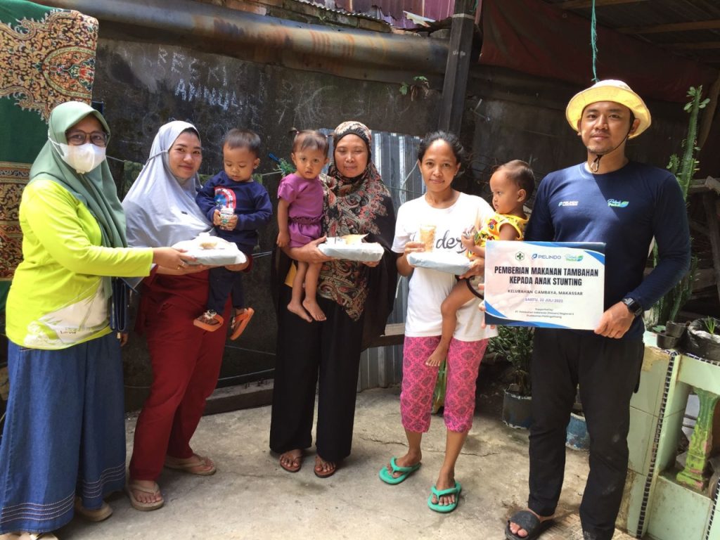 Pelindo Regional 4 Laksanakan Program PMT Stunting di 2 Kelurahan Sekitar MNP