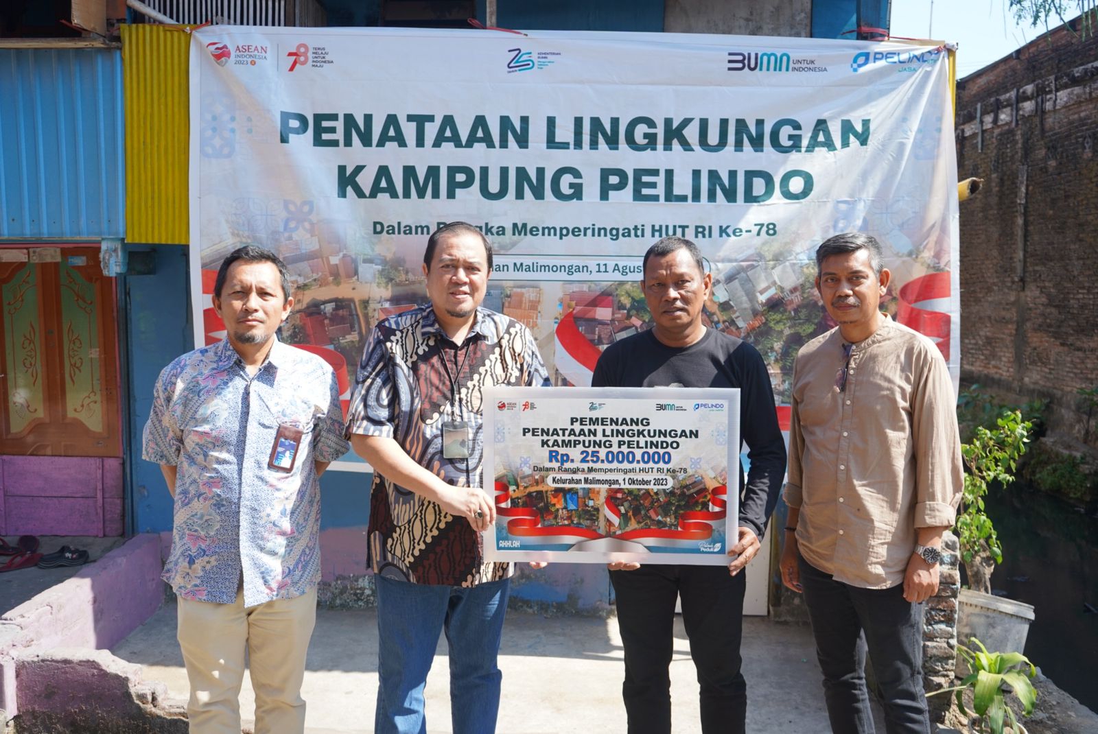  SPJM Beri Bantuan Penataan Lingkungan ke Lorong Wisata Makassar&nbsp;