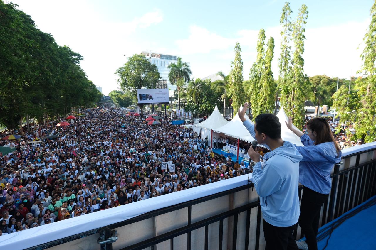  Jalan Sehat Satu Putaran Probowo-Gibran Tembus 1,2 Juta Peserta