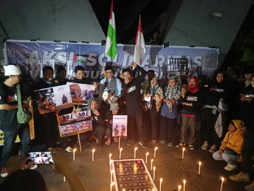 Jurnalis Sulsel Gelar Aksi Solidaritas Palestina, Kecam Tindakan Kekerasan Di Gaza