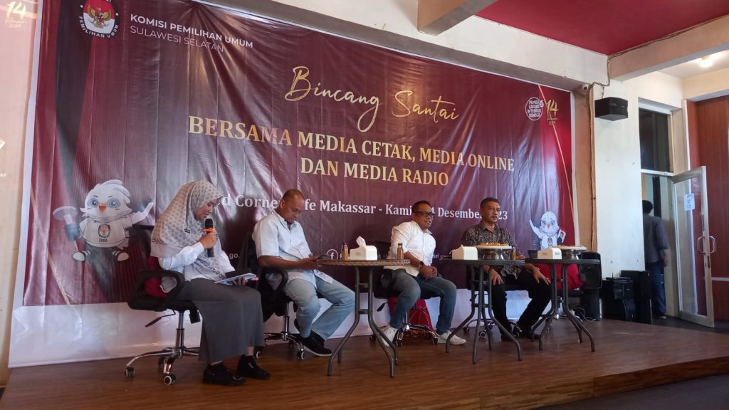 KPU Sulsel Gelar Bincang Santai, Media Punya Besar Menyukseskan Pemilu