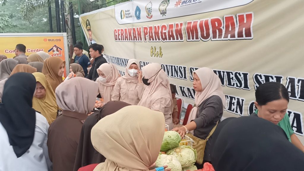 Jaga Stabilitas Harga, Pemprov Sulsel Gelar Gerakan Pangan Murah di Gowa