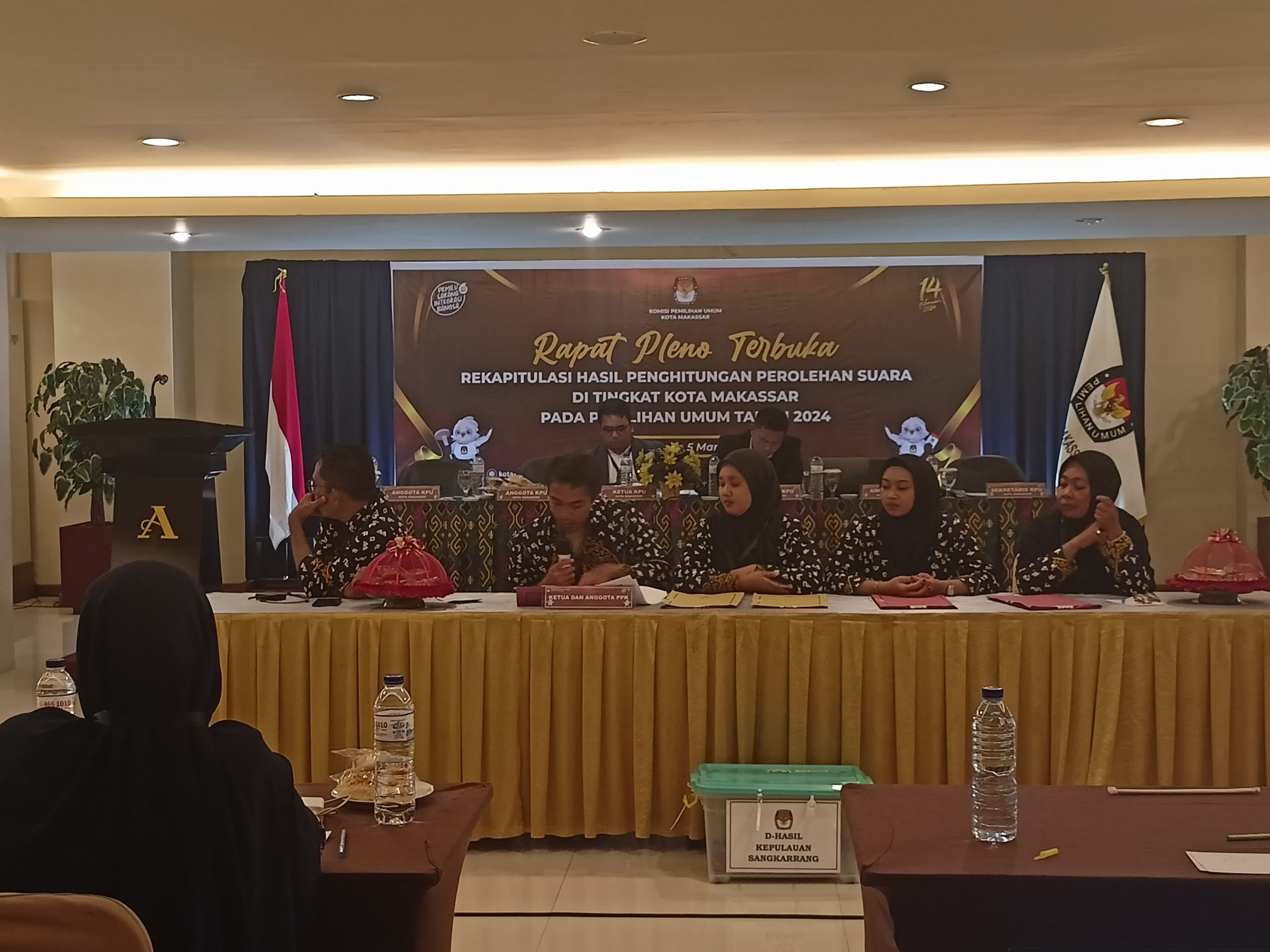  Rekapitulasi Tingkat Kota, Prabowo-Gibran Unggul di Kecamatan Sangkarrang