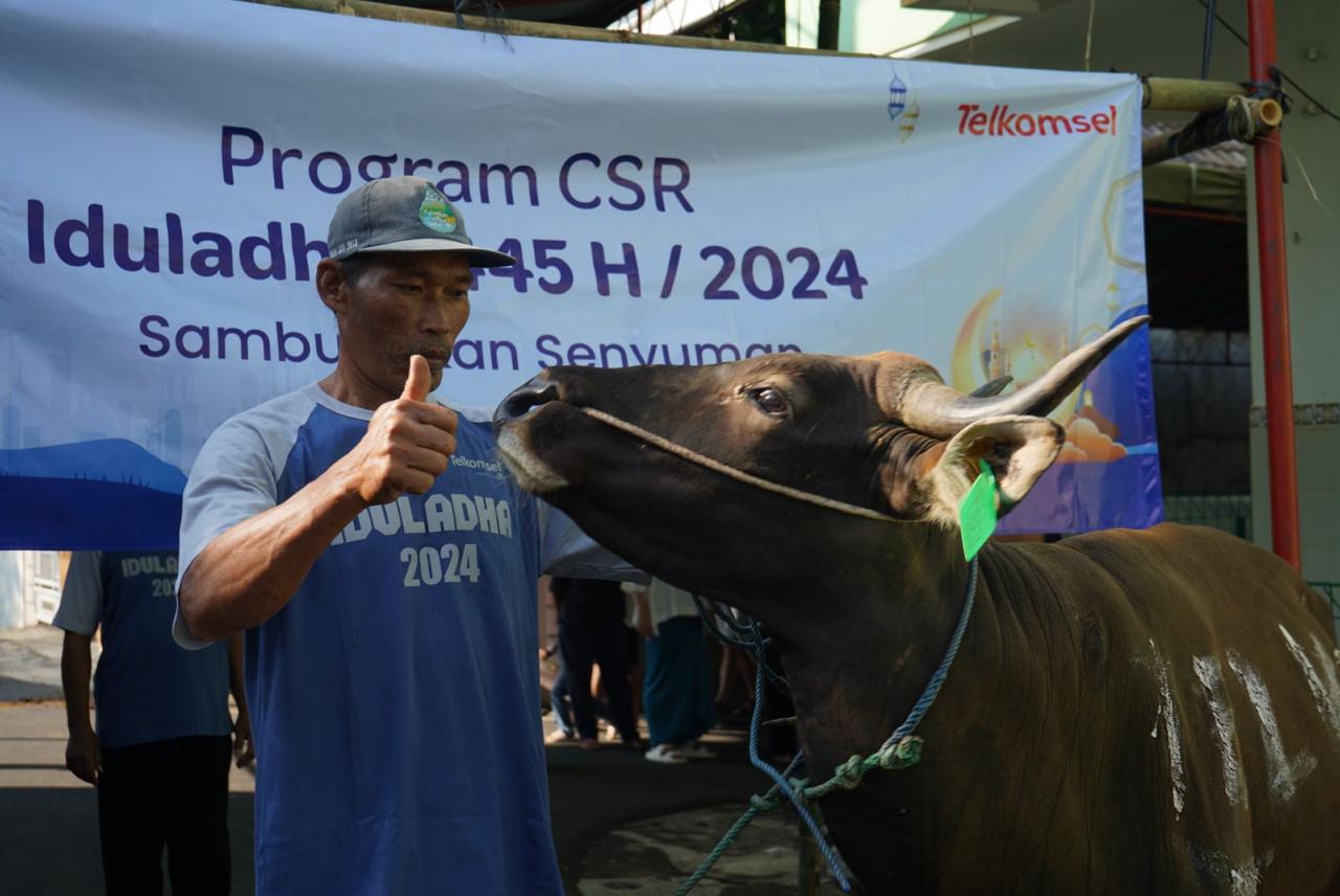 Rayakan Kebahagiaan Idul Adha, Telkomsel Berbagi Kebermanfaatan ke 43.000 Masyarakat