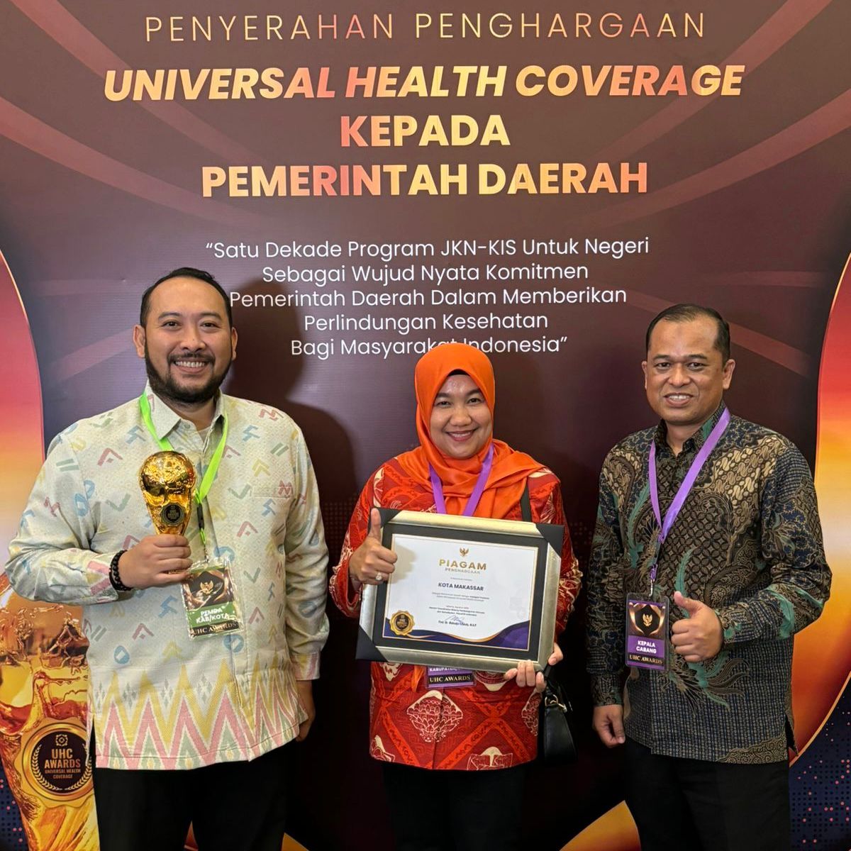  Keberhasilan Kota Makassar Raih UHC Award 2024, Lewat 99,7% Cakupan JKN-KIS
