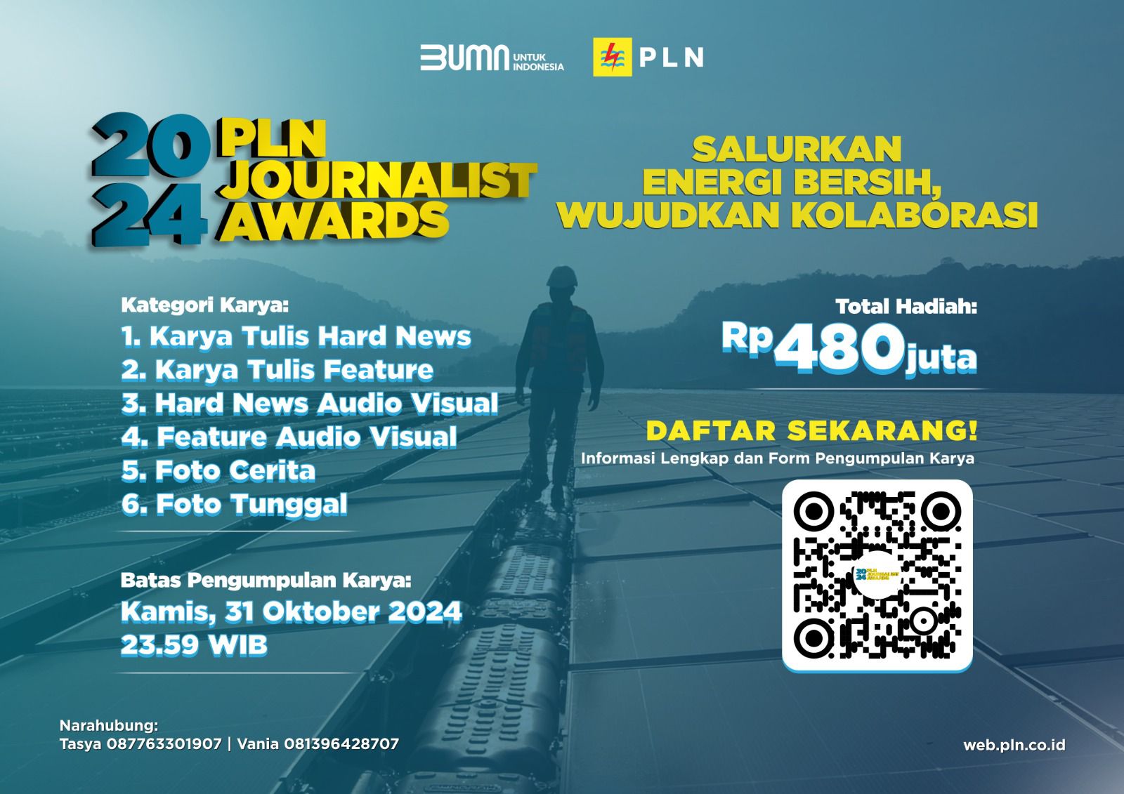  PLN Journalist Award (PJA) 2024, Hadir Kembali, Total Hadiah Rp480 Juta