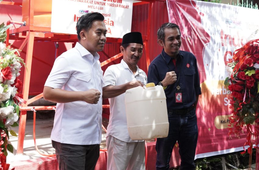  Telkomsel & RANS Entertainment Beri Fasilitas Air Bersih Dua Kelurahan di Makassar 