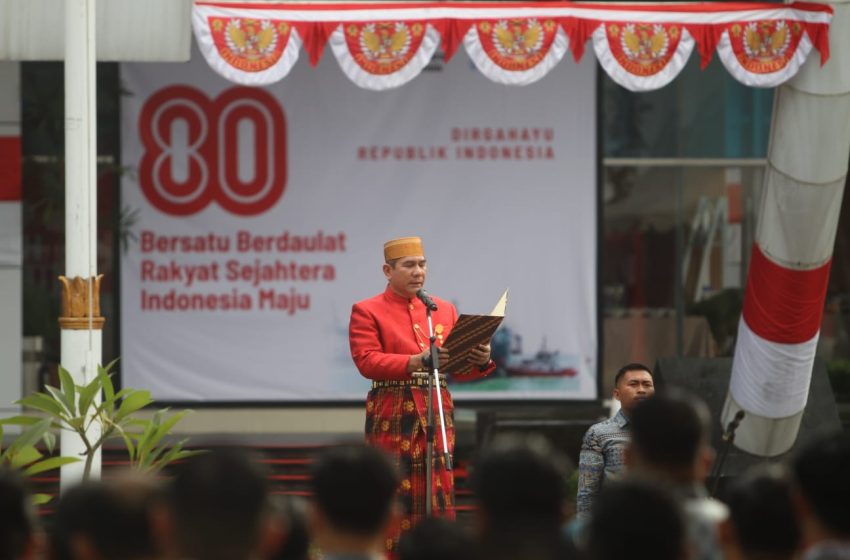  Peringati Kemerdekaan ke-80 RI, Pelindo 4 Gelar Upacara