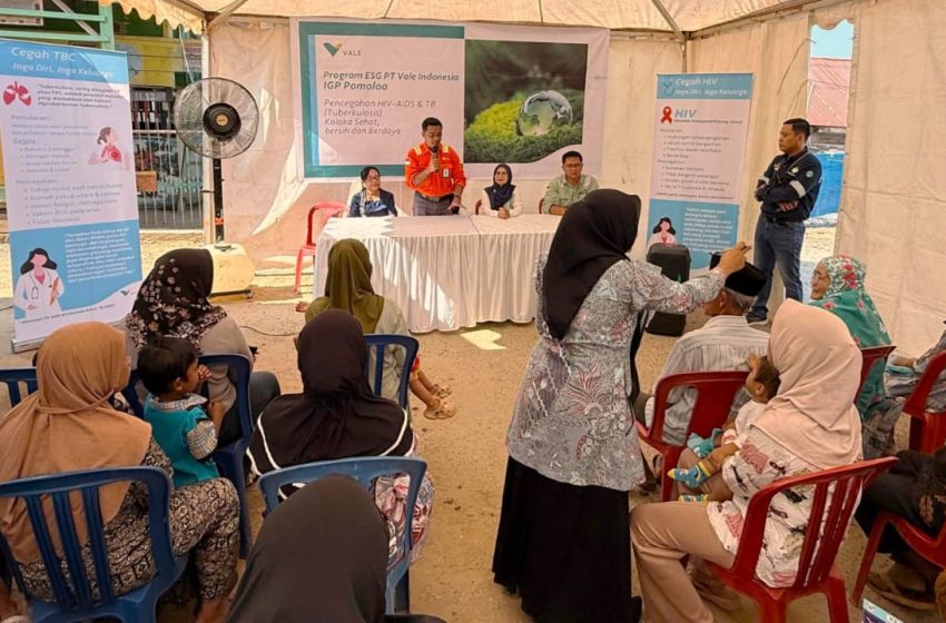 PT. Vale Bangun Kolaborasi dengan Puskesmas, Gelar Sosialisasi Bahaya Penyakit Menular
