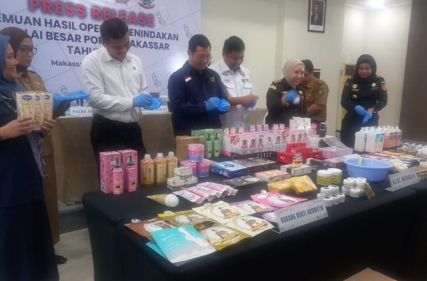 BBPOM Makassar Temukan 55 Produk Kosmetik Ilegal Senilai Rp728 Juta