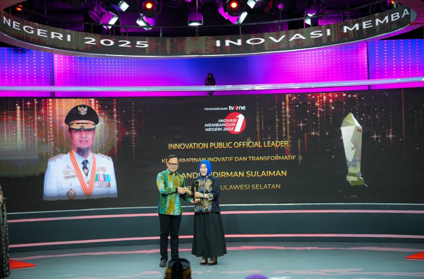  Diterima Wagub Fatmawati Rusdi, Andi Sudirman Sulaiman Raih Penghargaan Pemimpin Inovatif dan Transformatif