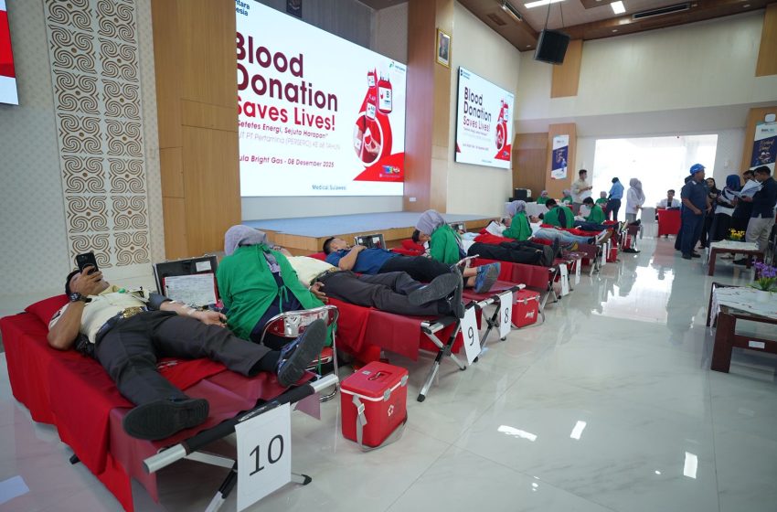  312 Orang Ikut Mendonor Darah di Kantor  Unit Regional Sulawesi