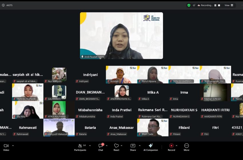  Guru di Sulawesi Selatan Antusias Ikuti Pelatihan AIGTS Online Mafindo Makassar