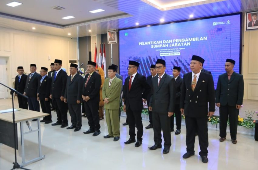  Kemenag Sulsel Rombak Struktur, Puluhan Pejabat Dapat Tugas Baru