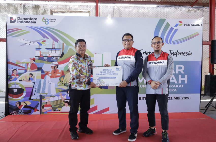  Hasil Penjualan; Pertamina Bagikan 1.000 Paket Sembako di Bitung,