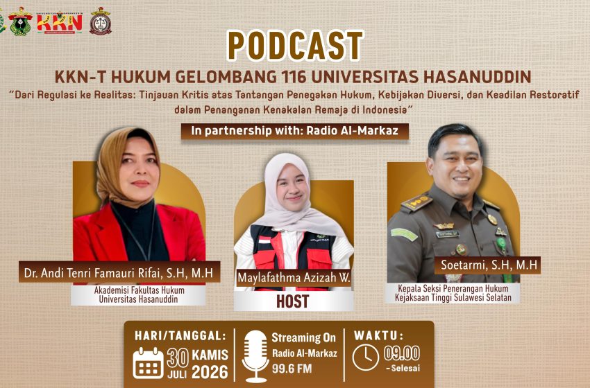  Mahasiswa KKN Unhas Gandeng Kejati Sulsel Edukasi Penanganan Anak Berhadapan dengan Huku