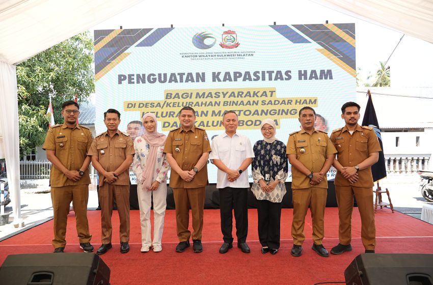  Makassar Jadi Pilot Project Sadar HAM, Dua Kelurahan Jadi Percontohan