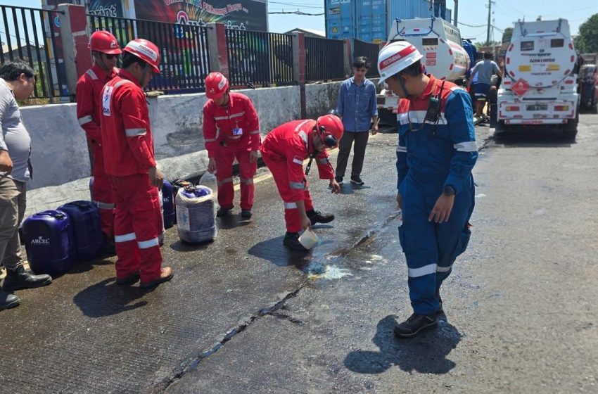  Gerak Cepat Pertamina Patra Niaga Regional Sulawesi Tangani Tumpahan BBM di Tol Makassar