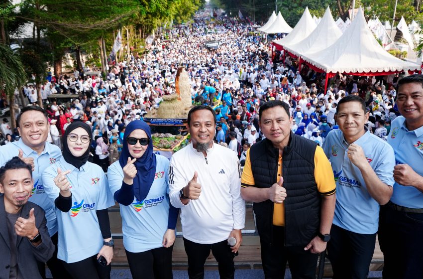  Gubernur Andi Sudirman, Lepas 24 Kabupaten/Kota  dalam Kirab Swasembada Pangan